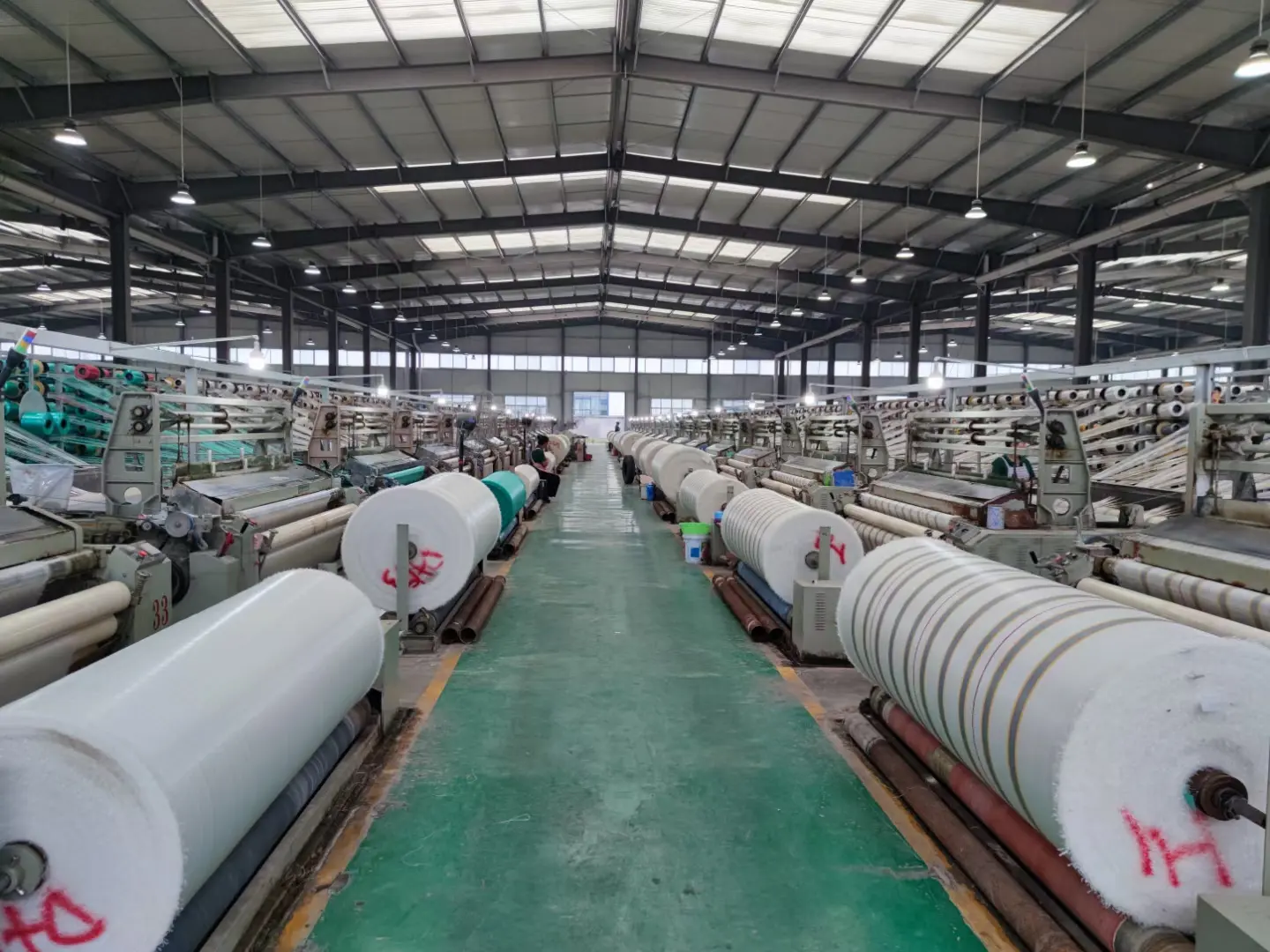 Modern woven fabric production facility